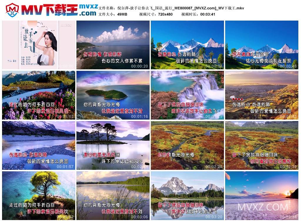 倪尔萍-放手让你去飞_国语_流行_ME800087